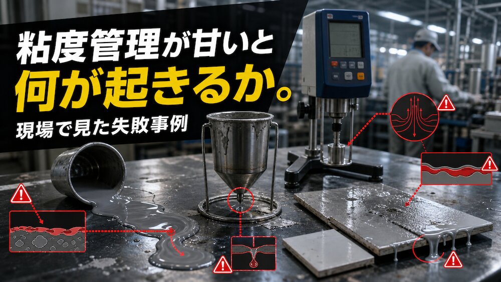 粘度管理が甘いと何が起きるか。現場で見た失敗事例